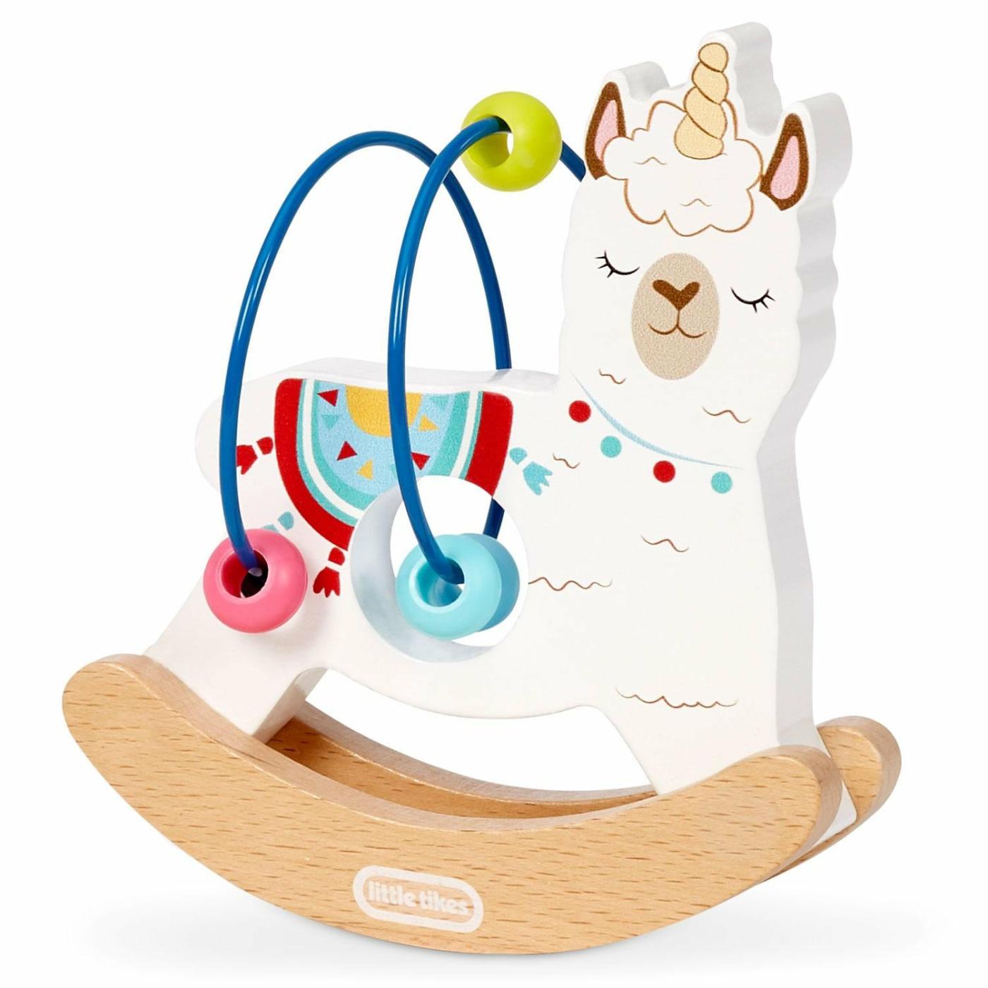 Baby Toys | Wooden Critters™ Busy Beads – Llama-Corn