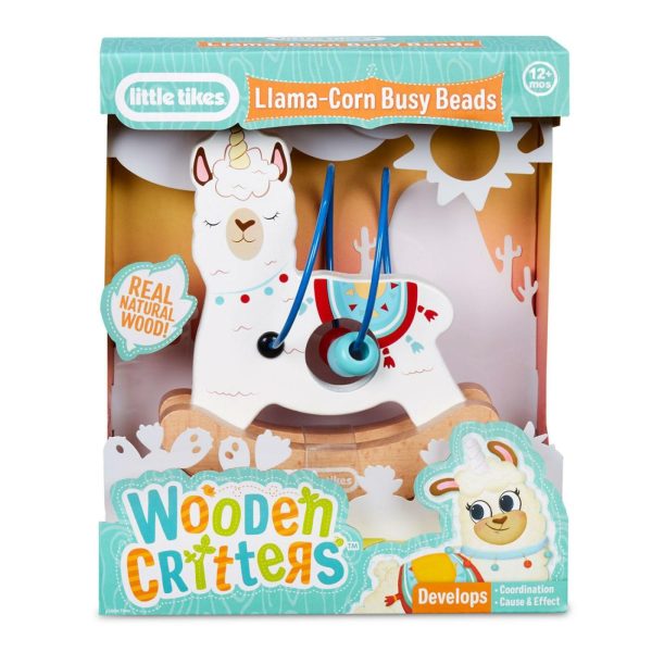 Baby Toys | Wooden Critters™ Busy Beads – Llama-Corn Baby Toys Baby Toys