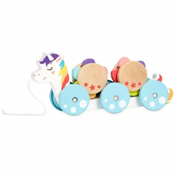 Baby Toys | Wooden Critters™ Pull Toy – Unicorn Baby Toys Baby Toys