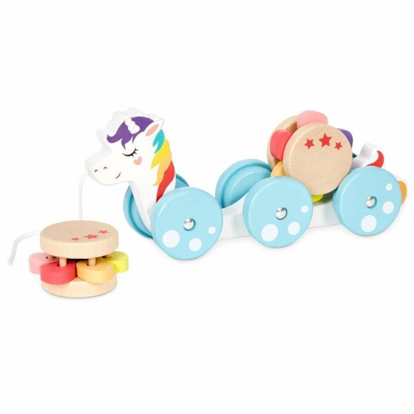 Baby Toys | Wooden Critters™ Pull Toy – Unicorn Baby Toys Baby Toys