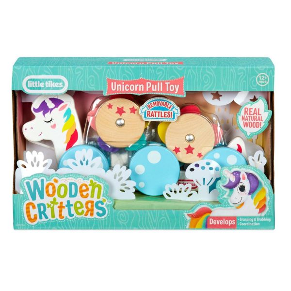 Baby Toys | Wooden Critters™ Pull Toy – Unicorn Baby Toys Baby Toys