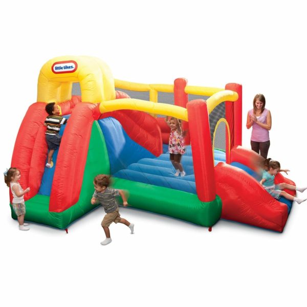 Bounce Houses And Inflatables | Double Fun Slide ‘N’ Bounce™ Bouncer Active Play Bounce Houses And Inflatables