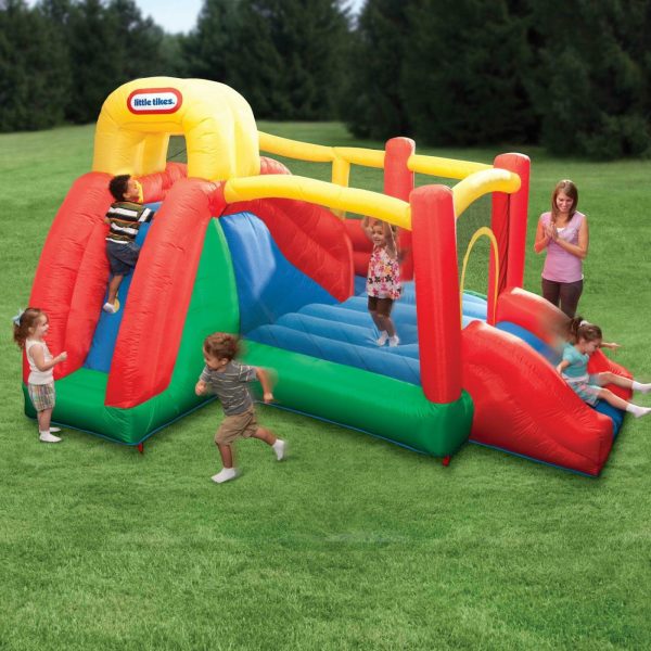 Bounce Houses And Inflatables | Double Fun Slide ‘N’ Bounce™ Bouncer Active Play Bounce Houses And Inflatables