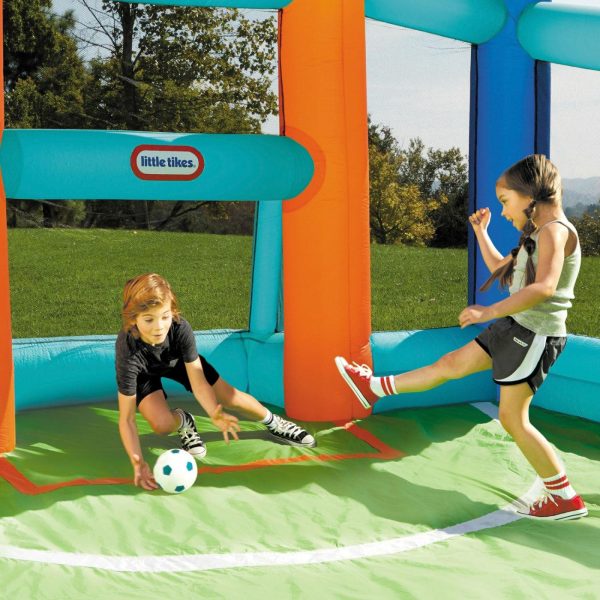 Bounce Houses And Inflatables | Huge Backyard Soccer & Basketball Court Active Play Bounce Houses And Inflatables