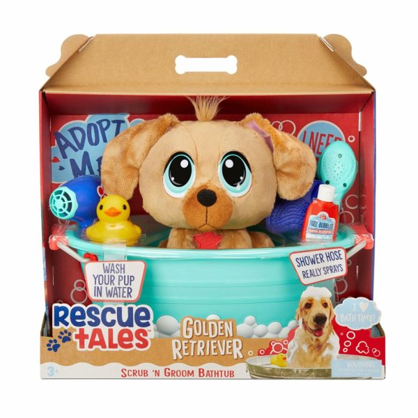 Dolls And Plush Toys | Rescue Tales™ Scrub ‘N Groom Bathtub – Golden Retriever Dolls And Plush Toys Dolls And Plush Toys