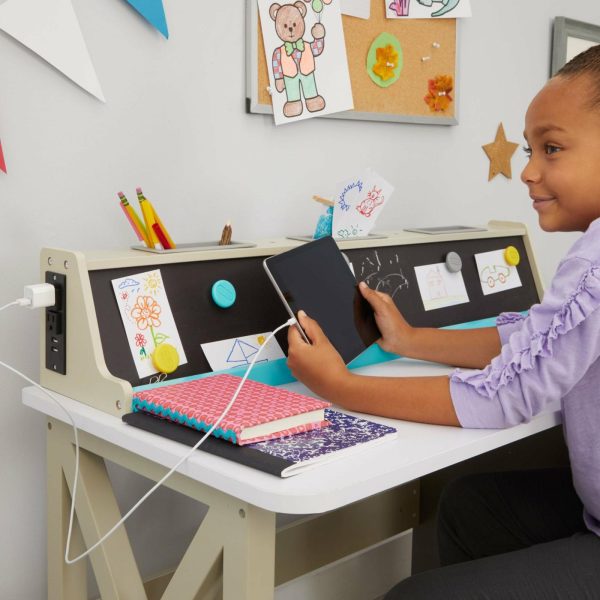 Kids Desks | 2-In-1 Chalkboard Desk Furniture Kids Desks