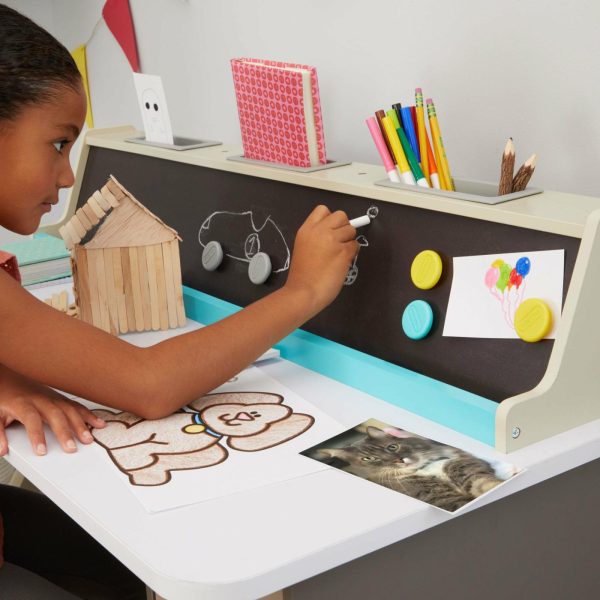 Kids Desks | 2-In-1 Chalkboard Desk Furniture Kids Desks