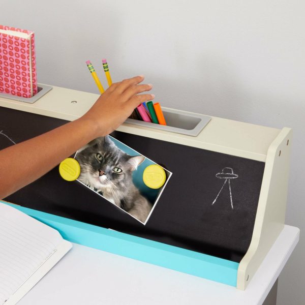 Kids Desks | 2-In-1 Chalkboard Desk Furniture Kids Desks