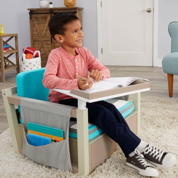 Kids Desks | 2-In-1 Fun & Study Swivel Desk Furniture Kids Desks