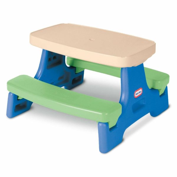 Patio Furniture | Easy Store™ Jr. Play Table – Blue/Green Furniture Little Tikes