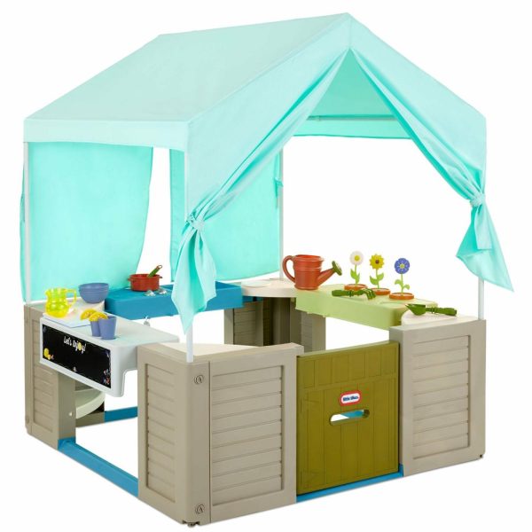 Playhouses | Backyard Bungalow House Active Play Little Tikes