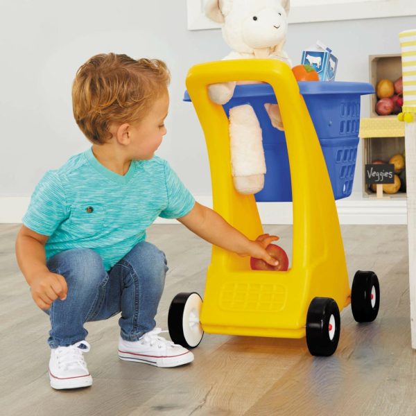 Role Play | Shopping Cart Blue And Yellow Preschool Toys Little Tikes