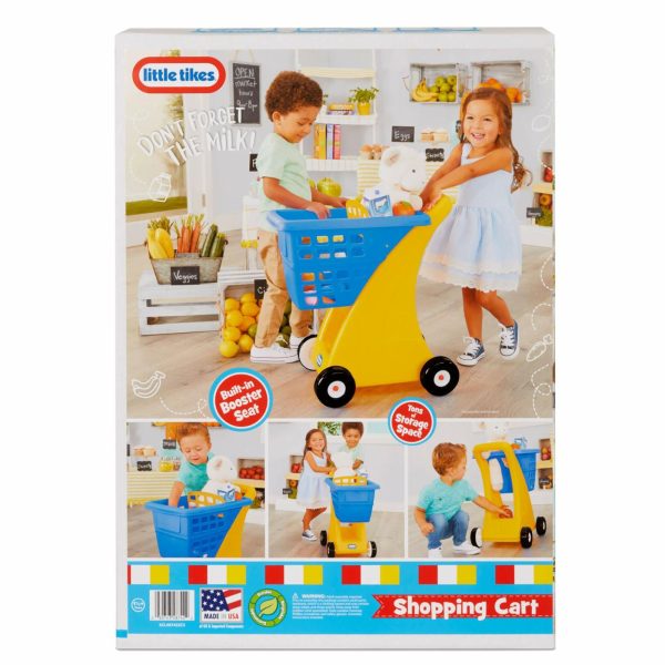 Role Play | Shopping Cart Blue And Yellow Preschool Toys Little Tikes