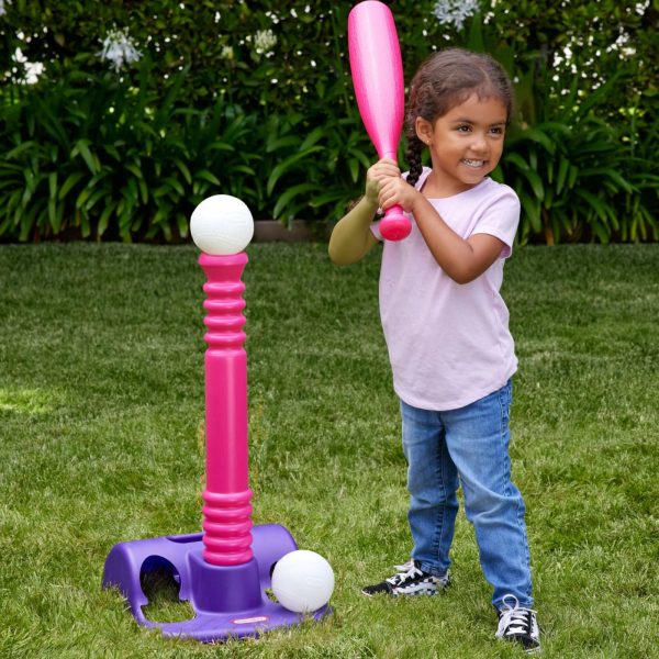 Sports Toys | Totsports™ T-Ball Set – Purple And Pink Active Play Little Tikes