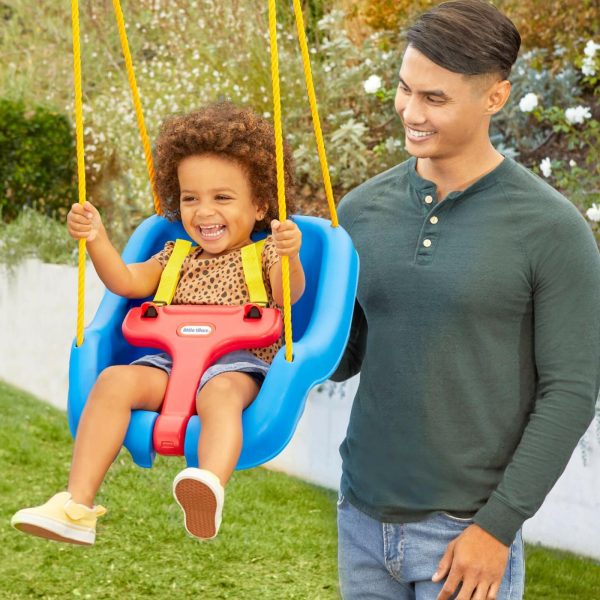 Swing Sets And Swings | 2-In-1 Snug ‘N Secure™ Swing – Blue Active Play Little Tikes