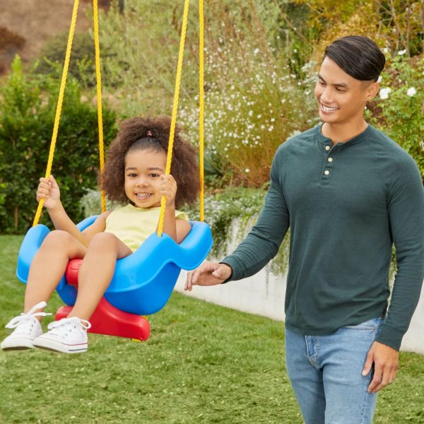 Swing Sets And Swings | 2-In-1 Snug ‘N Secure™ Swing – Blue Active Play Little Tikes