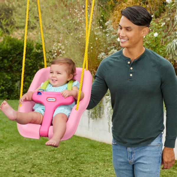 Swing Sets And Swings | 2-In-1 Snug ‘N Secure™ Swing – Pink Active Play Little Tikes