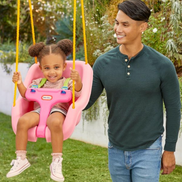 Swing Sets And Swings | 2-In-1 Snug ‘N Secure™ Swing – Pink Active Play Little Tikes