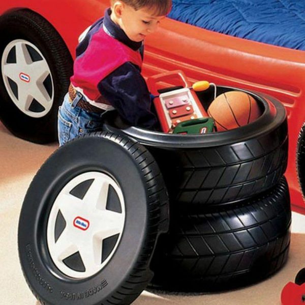 Toy Boxes And Storage | Classic Racing Tire Toy Chest Furniture Little Tikes