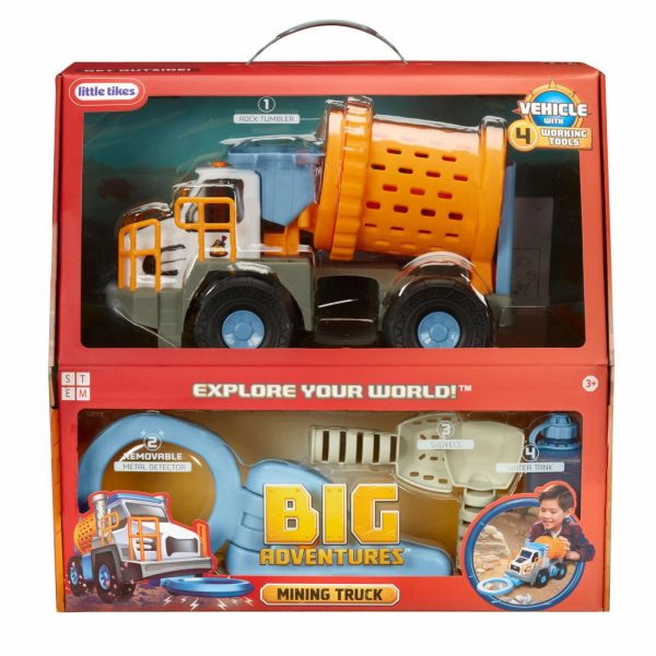 Toy Trucks And Vehicles | Big Adventures™ Metal Detector Mining Truck Preschool Toys Little Tikes