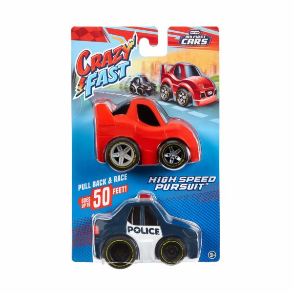 Toy Trucks And Vehicles | Crazy Fast™ Cars 2-Pack – High Speed Pursuit Preschool Toys Little Tikes