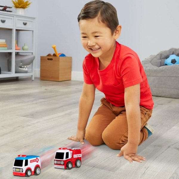 Toy Trucks And Vehicles | Crazy Fast™ Cars 2-Pack- Racin’ Responders Preschool Toys Little Tikes