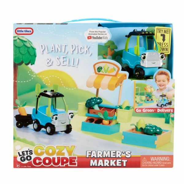 Toy Trucks And Vehicles | Let’S Go Cozy Coupe™ Farmers Market Playset Preschool Toys Little Tikes