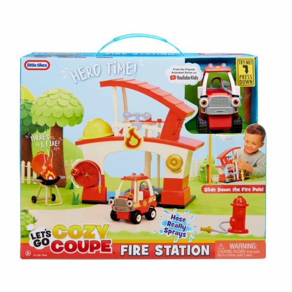 Toy Trucks And Vehicles | Let’S Go Cozy Coupe™ Fire Station Preschool Toys Little Tikes