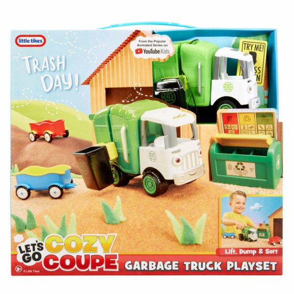 Toy Trucks And Vehicles | Let’s Go Cozy Coupe™ Garbage Truck Playset Preschool Toys Little Tikes