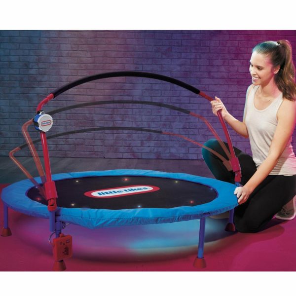 Trampolines | 4.5 Ft Lights ‘N Music Trampoline Active Play Little Tikes