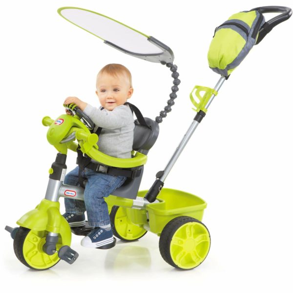 Trikes | 4-In-1 Deluxe Trike With Dash – Neon Green Ride-Ons Little Tikes