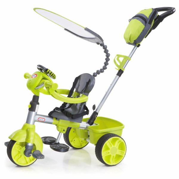 Trikes | 4-In-1 Deluxe Trike With Dash – Neon Green Ride-Ons Little Tikes