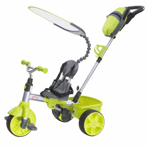 Trikes | 4-In-1 Deluxe Trike With Dash – Neon Green Ride-Ons Little Tikes