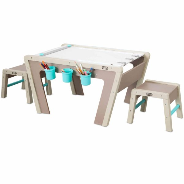 Kids Desks | 2-In-1 Easel And Table Furniture Kids Desks