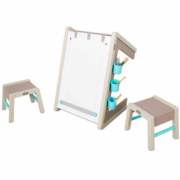 Kids Desks | 2-In-1 Easel And Table Furniture Kids Desks