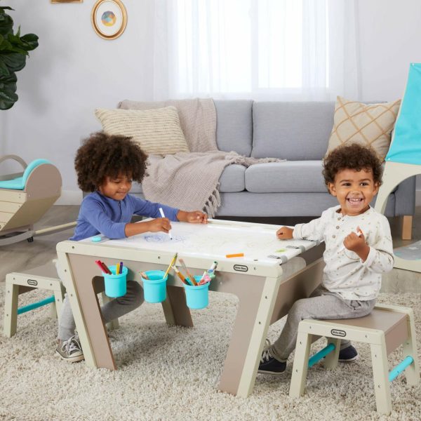 Kids Desks | 2-In-1 Easel And Table Furniture Kids Desks