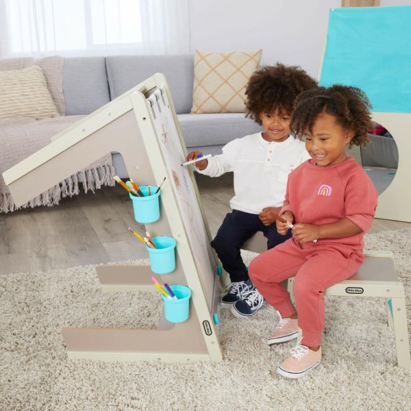 Kids Desks | 2-In-1 Easel And Table Furniture Kids Desks