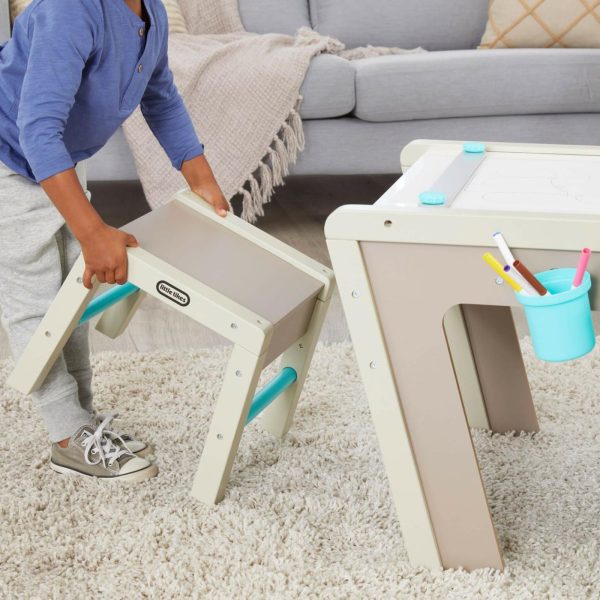 Kids Desks | 2-In-1 Easel And Table Furniture Kids Desks